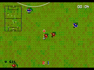 Super Kick Off screenshot 2 for Super Famicom